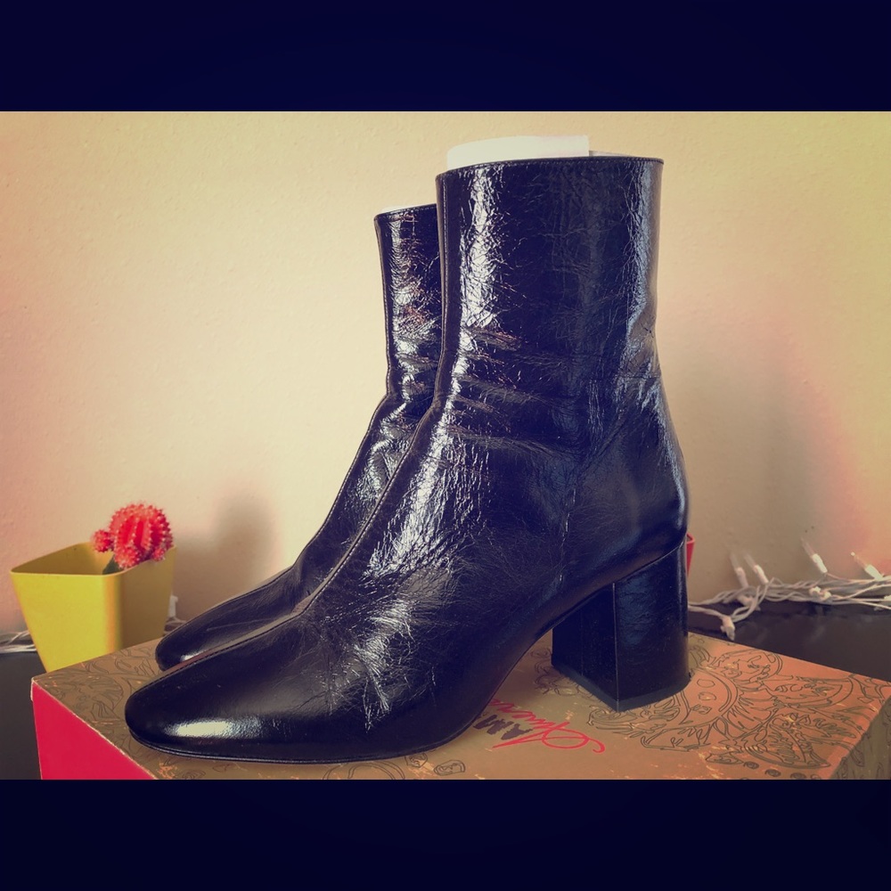 Leather boots